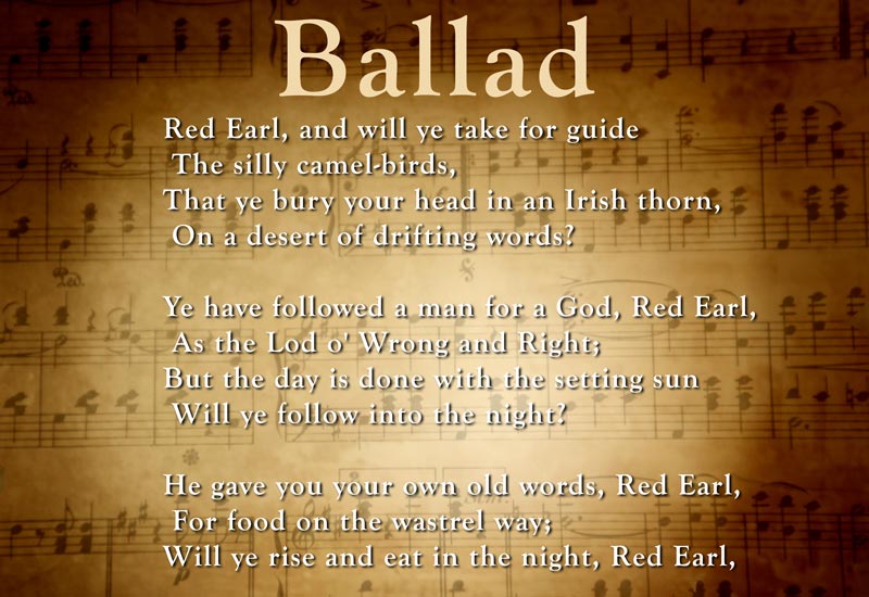 Ballad Poems For Kids