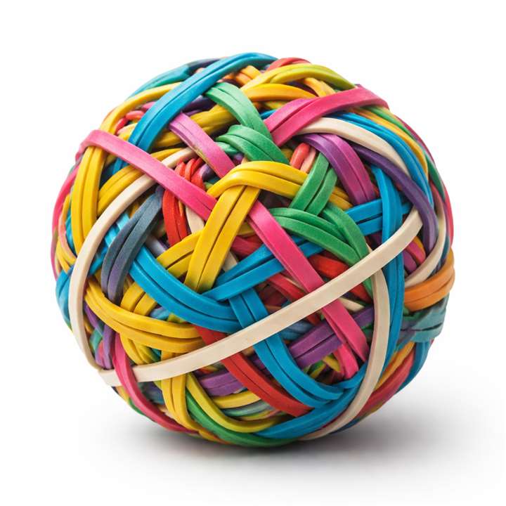 ball of rubber bands