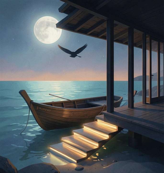 on landing