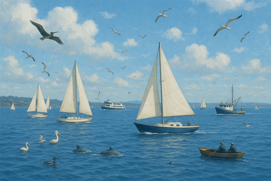 out on the bay