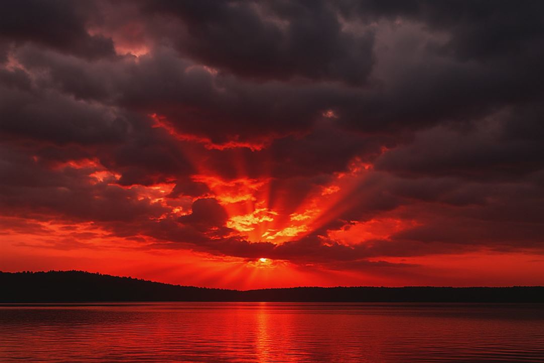 red sky
