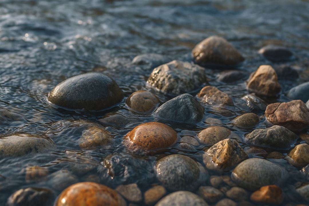 river stones