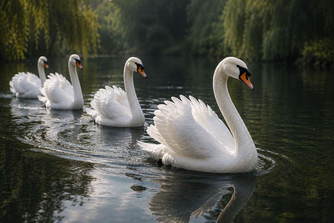swanning