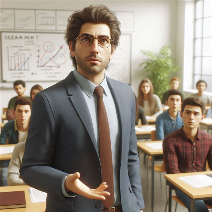 Teacher in classroom