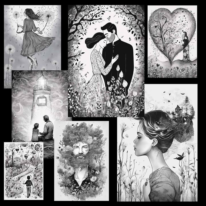 Examples of Illustrations in Radiant Verses