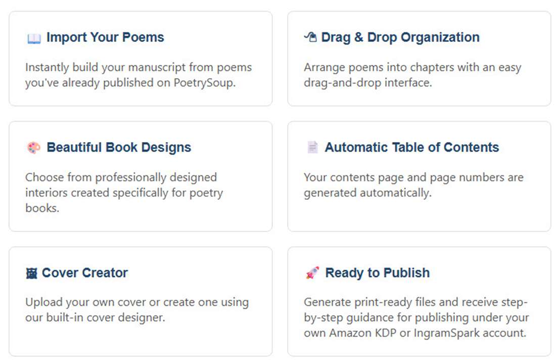 PoetrySoup Publishing Center
