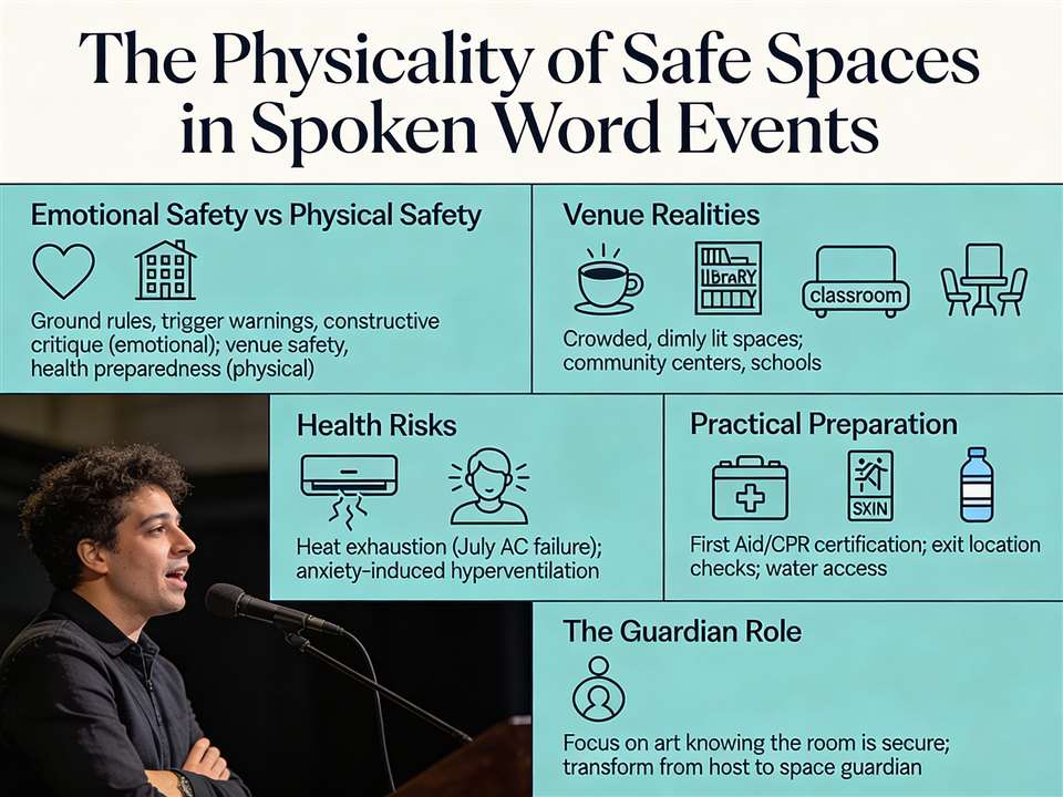 The Physicality of Safe Spaces Spoken Work Events